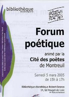 affiche Printemps des Potes 2005
