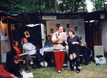 stand potique au parc Montreau