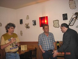 Raoul, Eric et Christophe à l'Express Bar