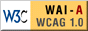 W3C-WAI Web Content Accessibility Guidelines 1.0 Level A conformance